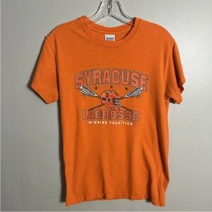 Y2K Syracuse University Orange NCAA Lacrosse Winning Tradition Gildan Tee Sz Sm